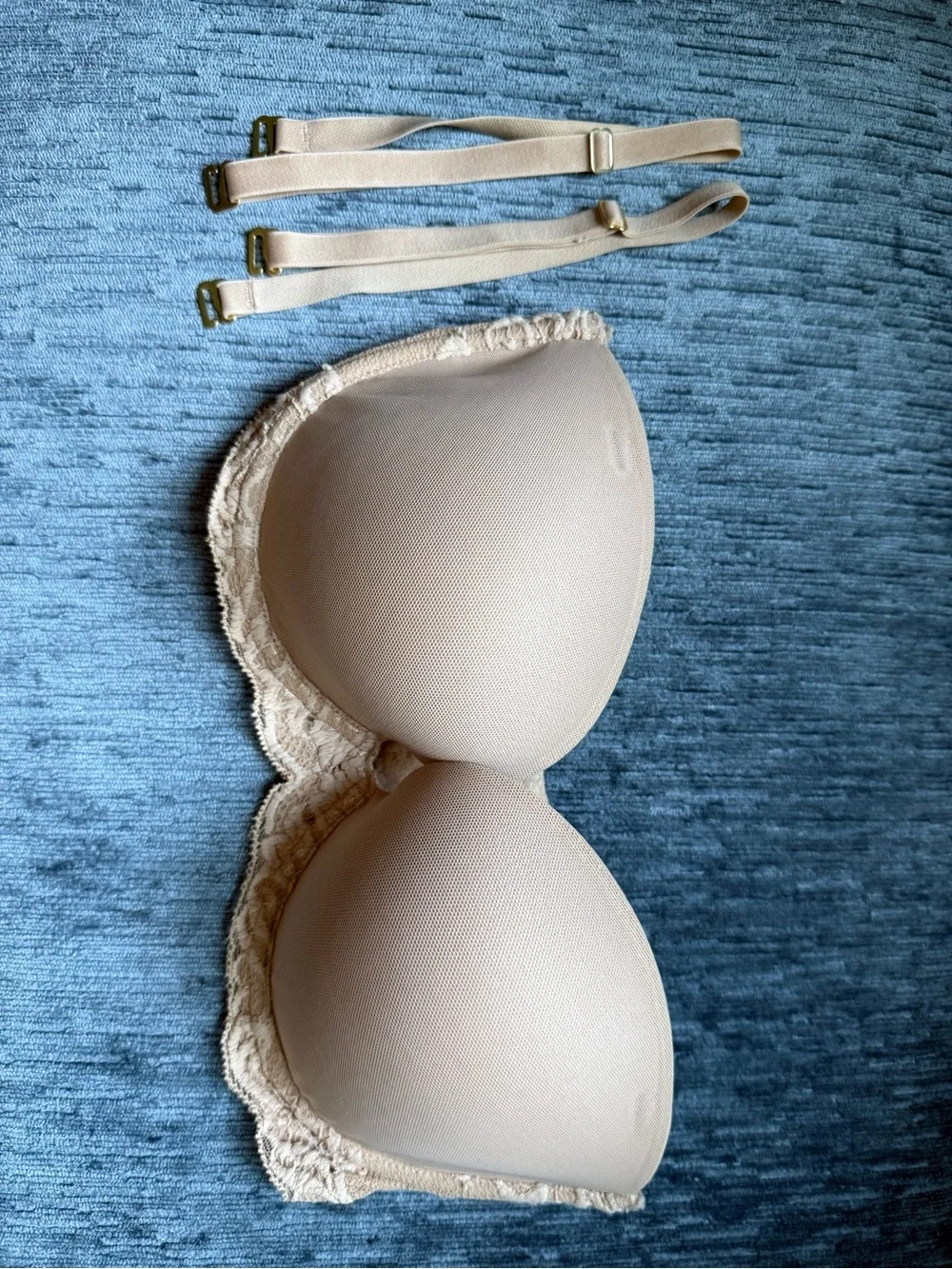 Natori Feathers Lace Strapless Bra 34D